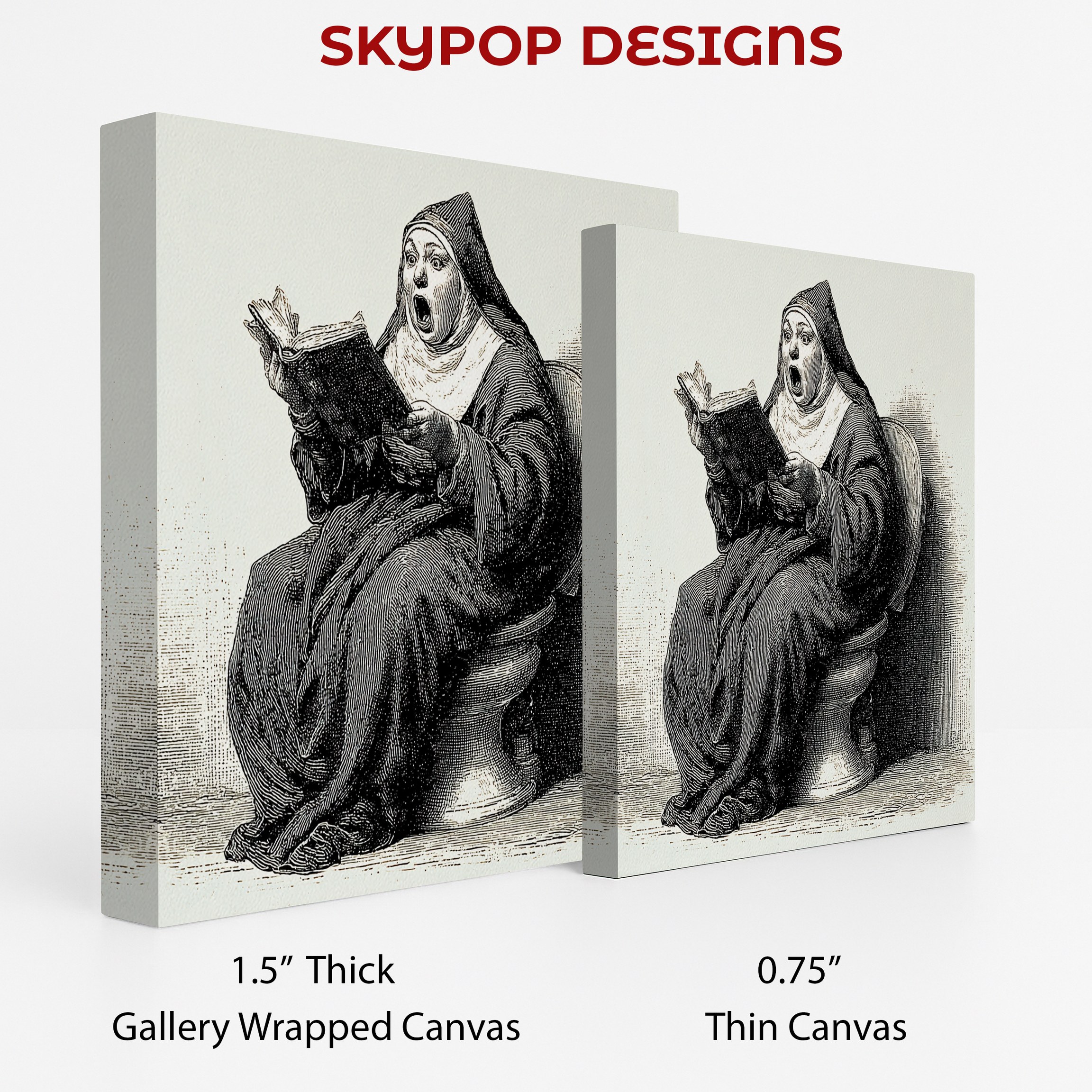 2.jpg Shocked Nun Reading Art