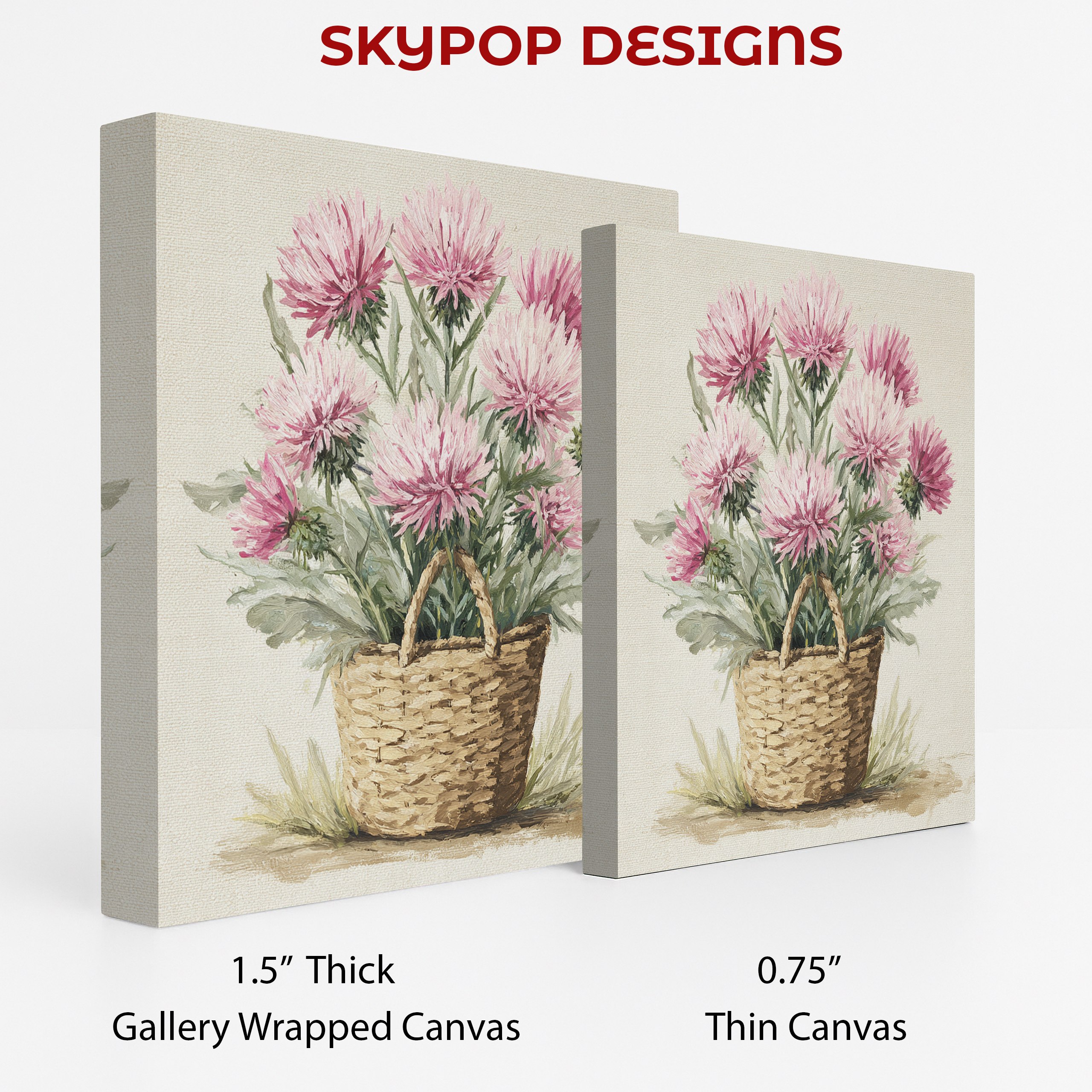 2.jpg Pink Thistle Basket Art