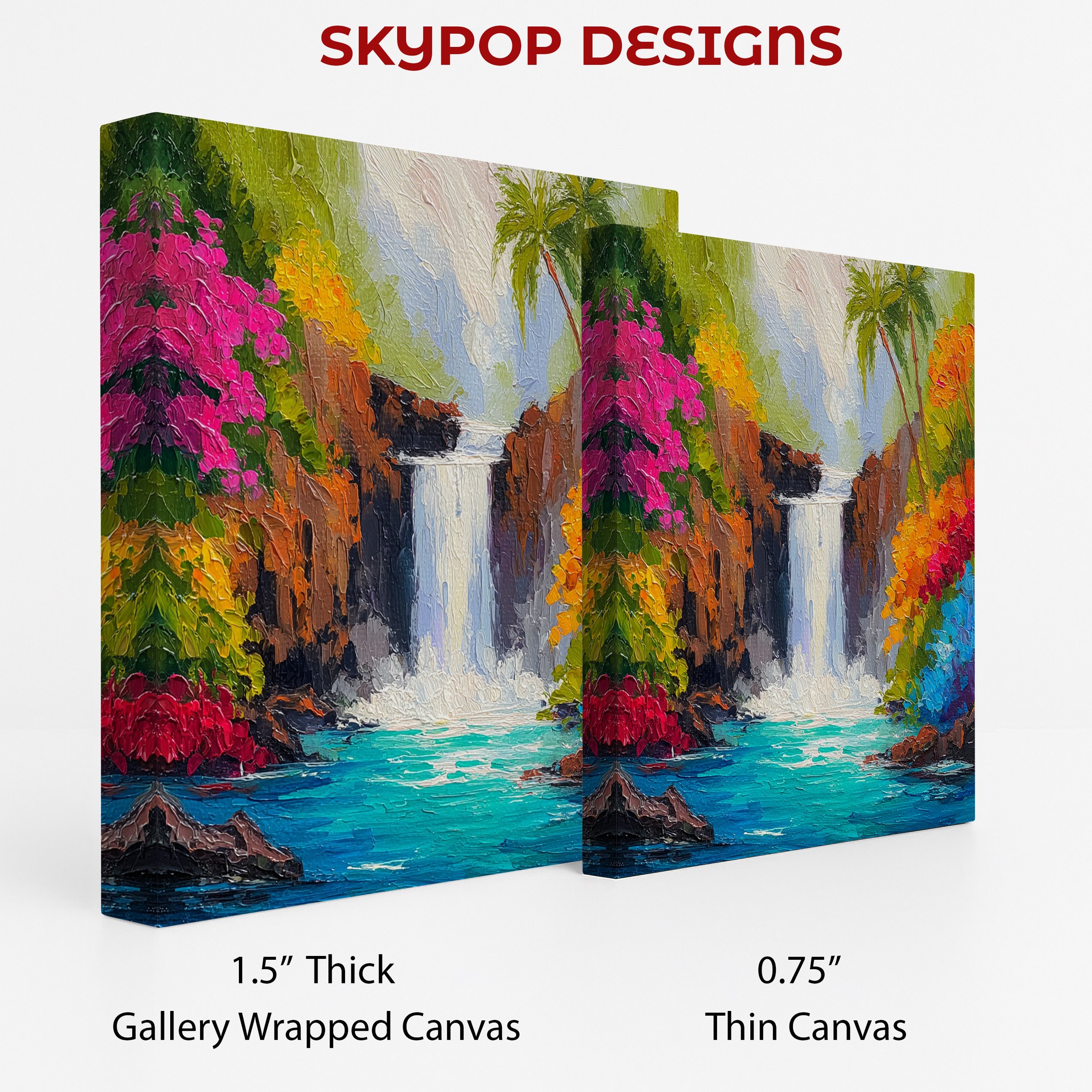 2.jpg Tropical Waterfall Paradise Art