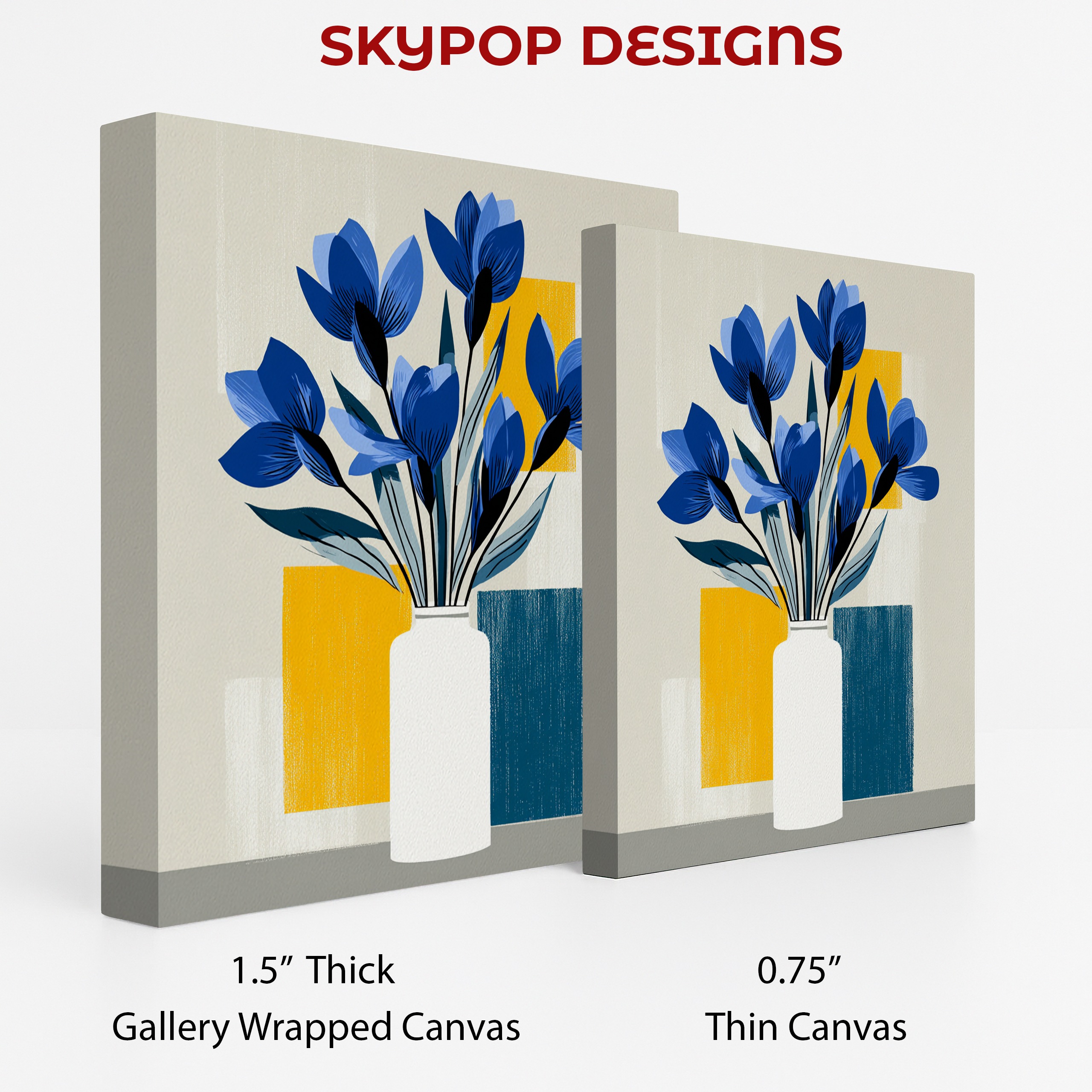 2.jpg Blue Bloom Geometry Art