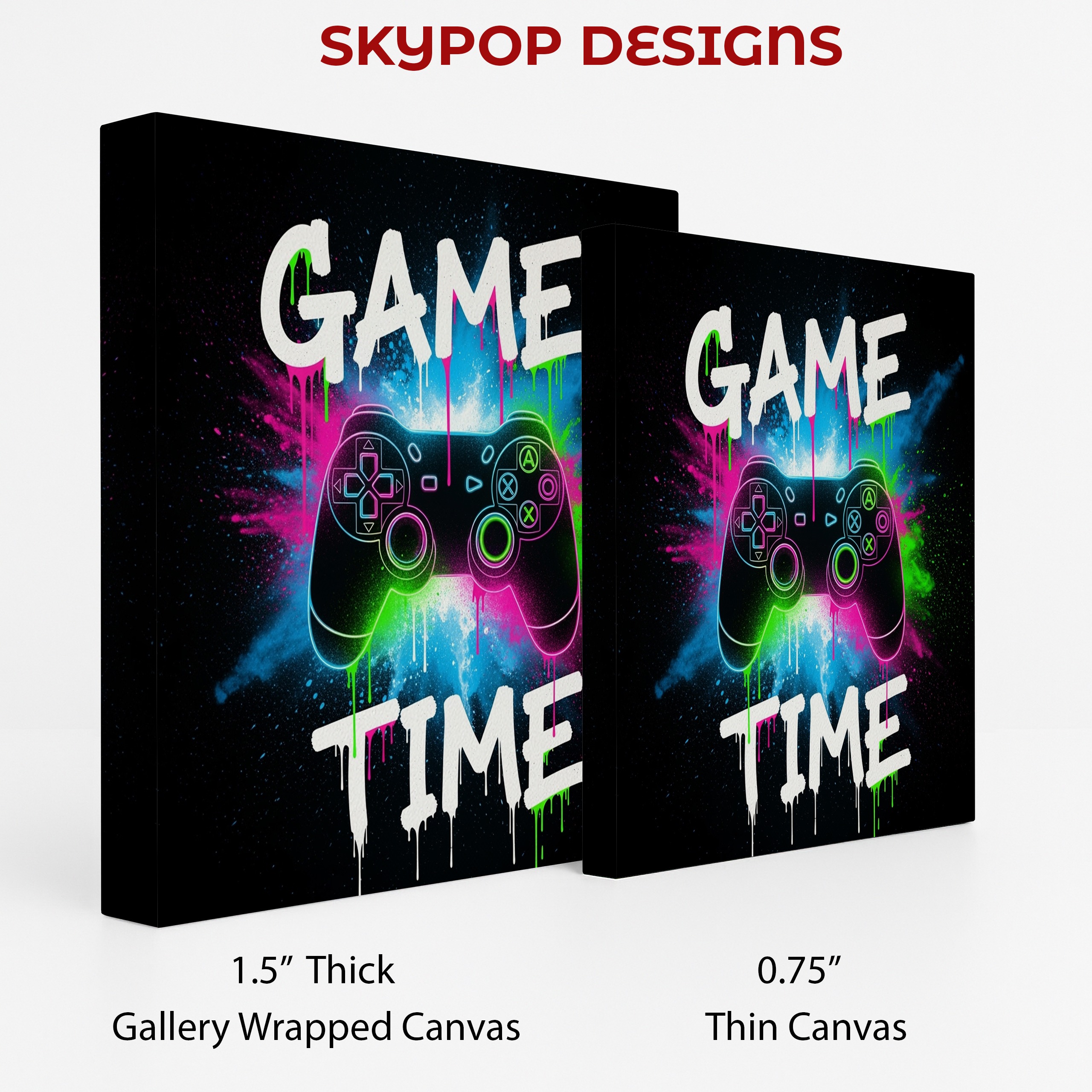 2.jpg Neon Gaming Controller Art