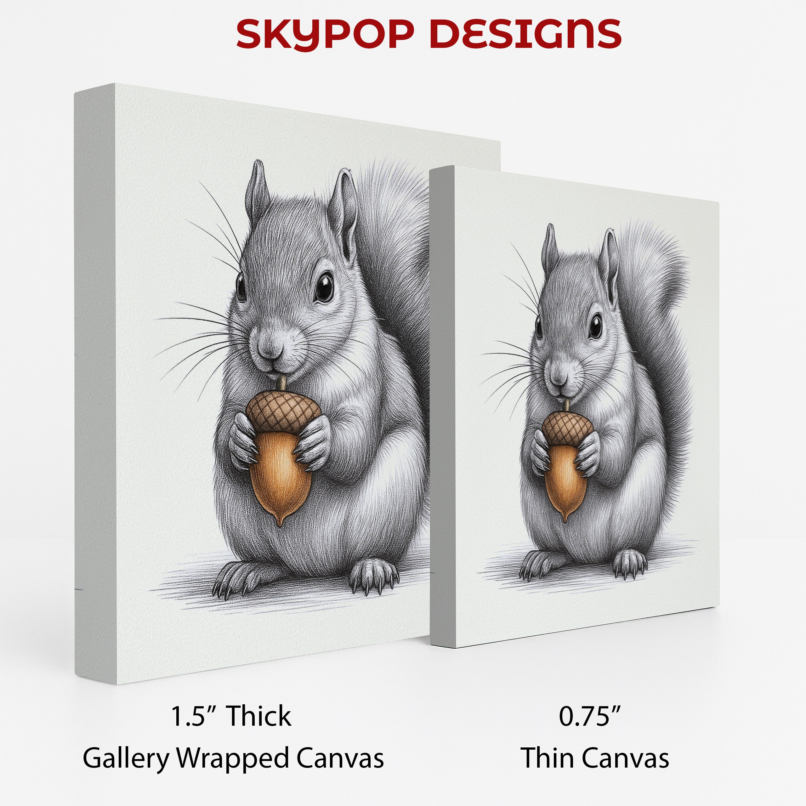 2.jpg Squirrel Acorn Art