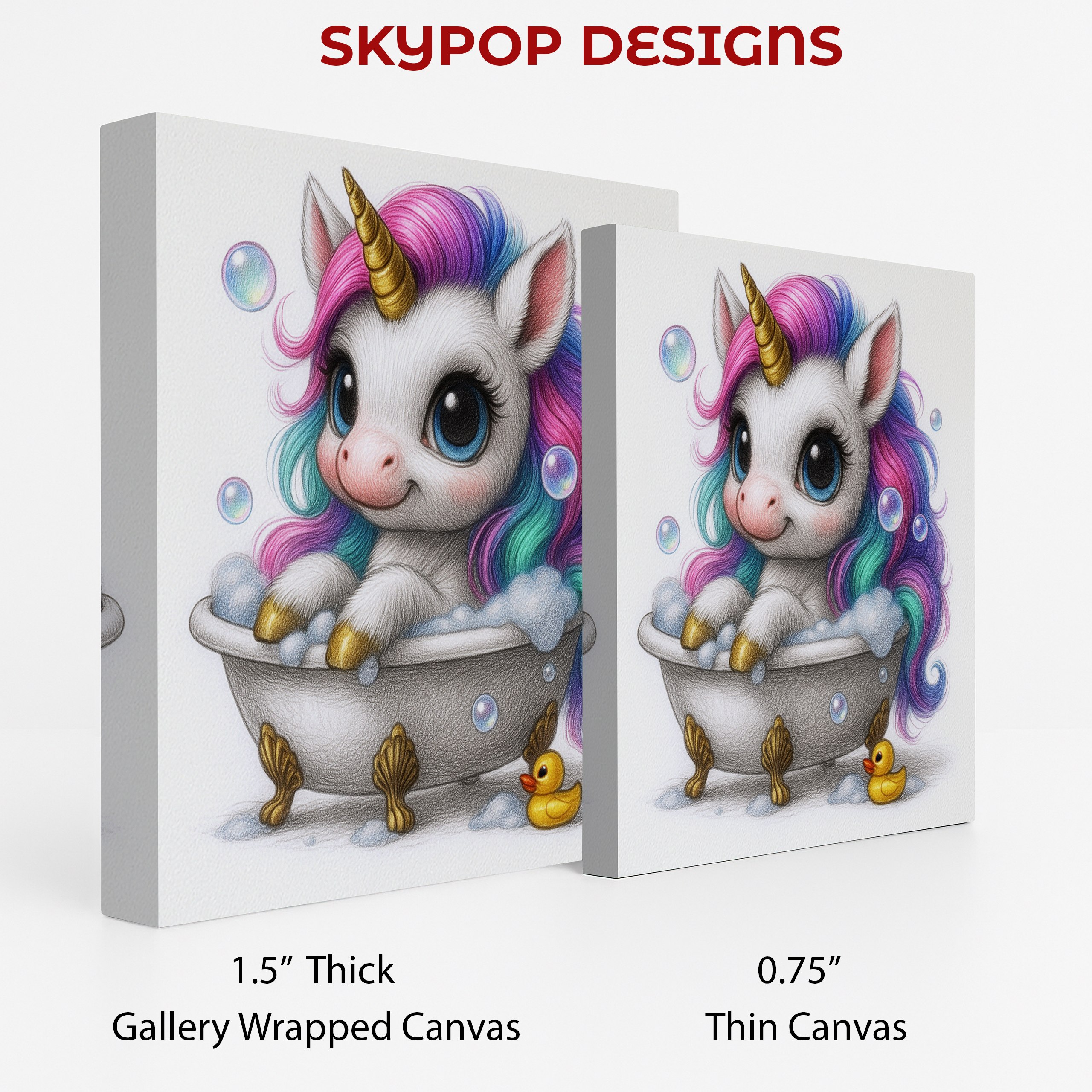 Unicorn Bubble Bath Art