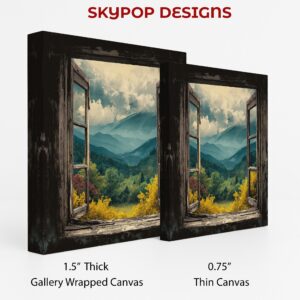 Mountain Window View Art