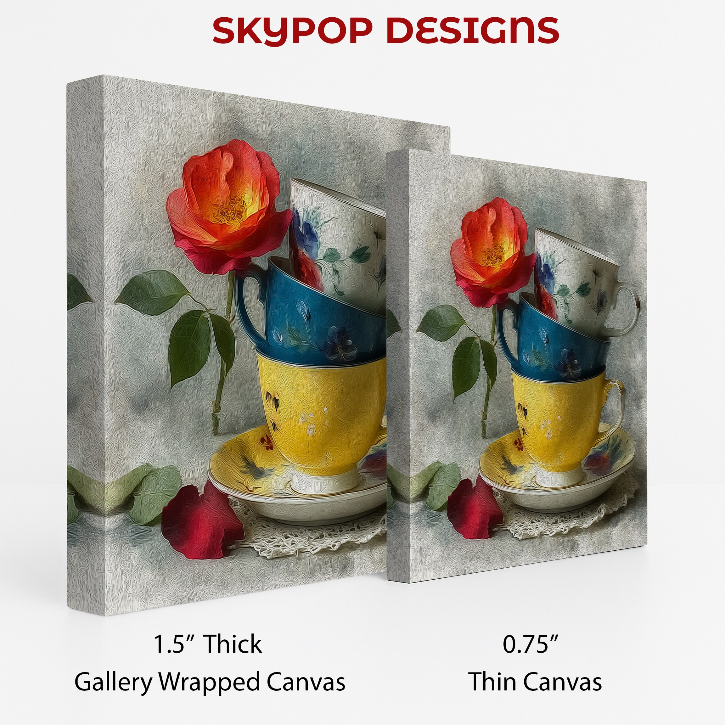 2.jpg Vintage Teacup Flower Art