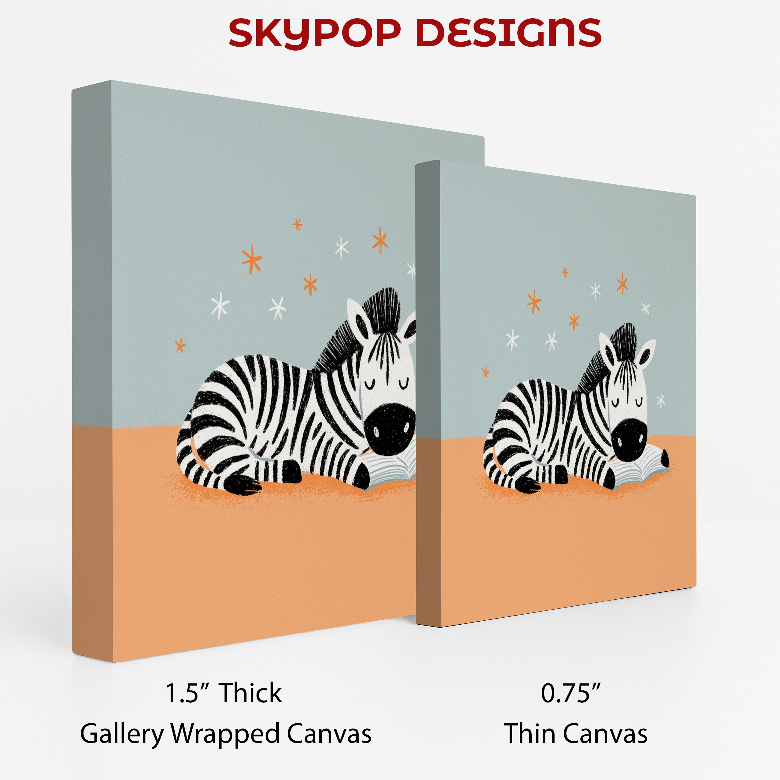 2.jpg Zebra Reading Art