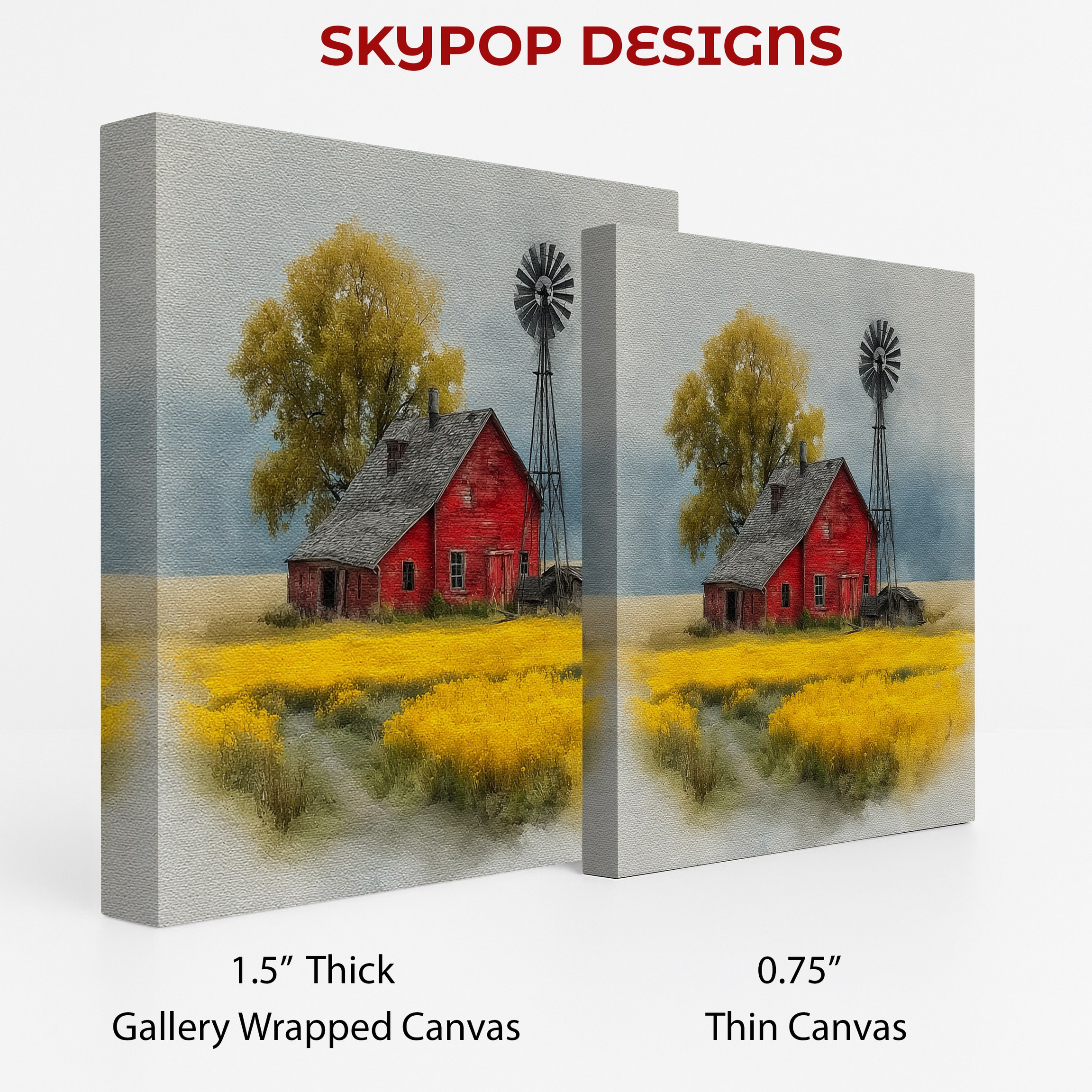 2.jpg Classic Red Barn Windmill Art