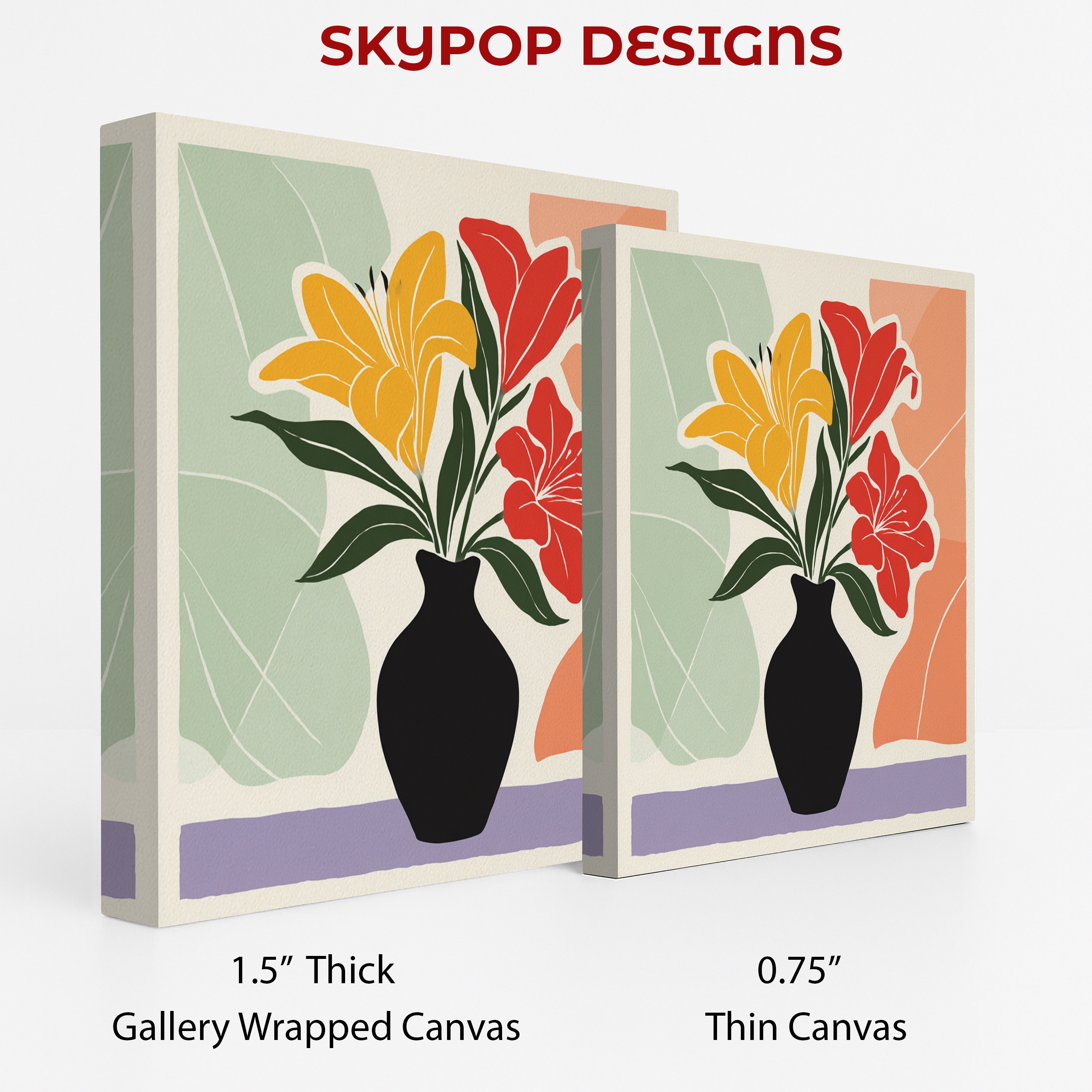 2.jpg Vibrant Lily Vase Art