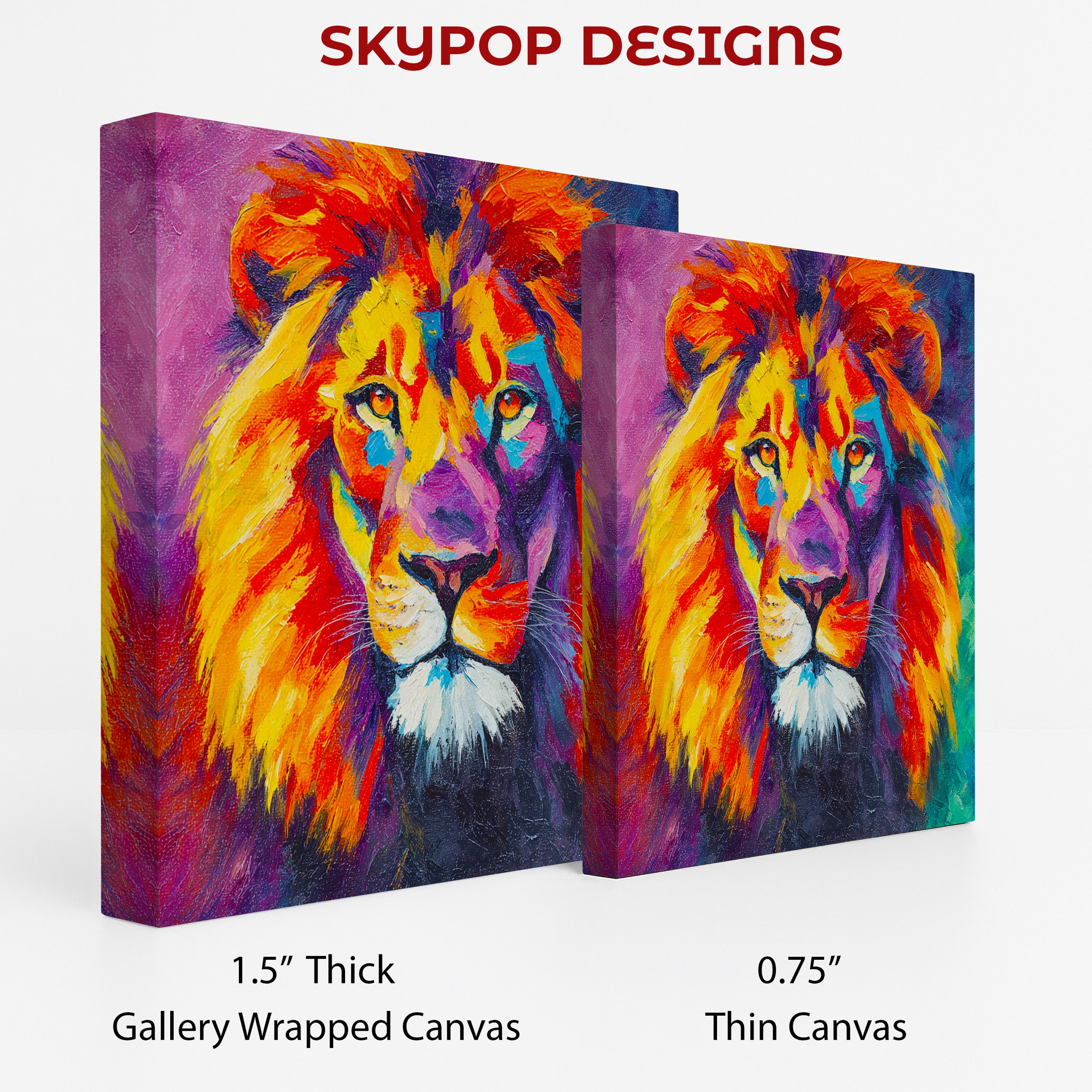 2.jpg Colorful Lion Art