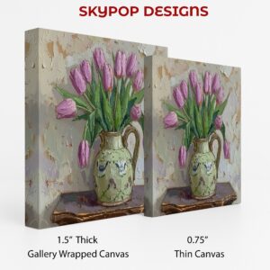 Pink Tulips Pitcher Art