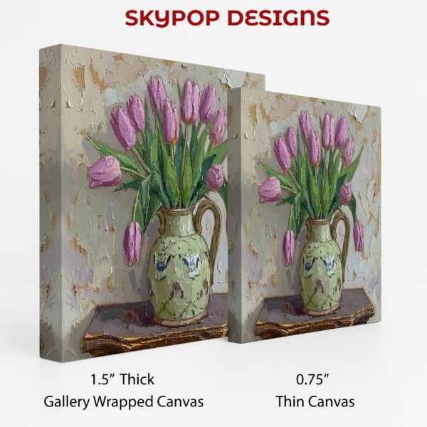 Pink Tulips Pitcher Art