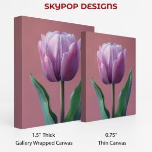 Purple Tulip Art