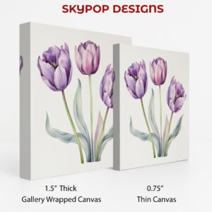 Purple Tulip Art