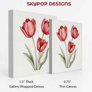 Red Tulip Garden Art