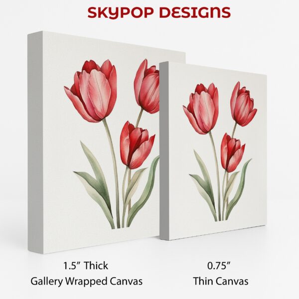 Red Tulip Garden Art