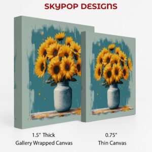 Sunflower Vase Art