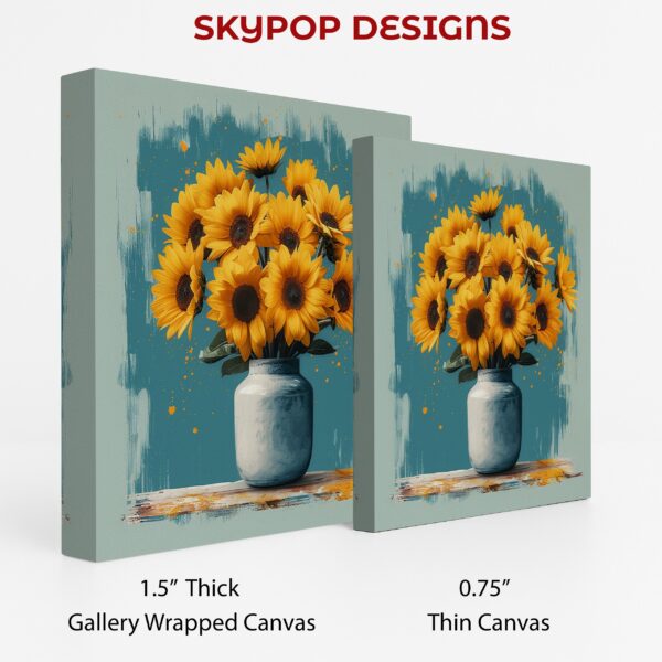 Sunflower Vase Art