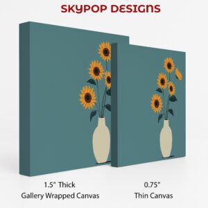 Sunflower Vase Art
