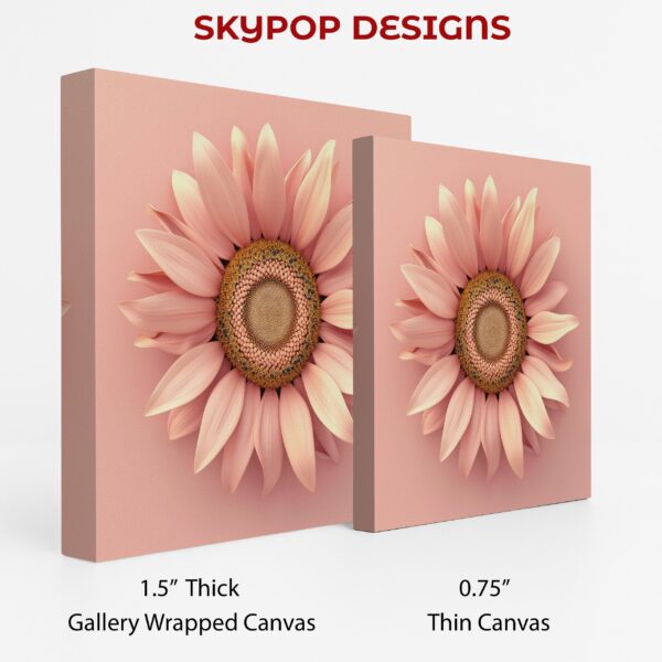 Pink Sunflower Bloom Art