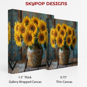 Sunflower Vase Art