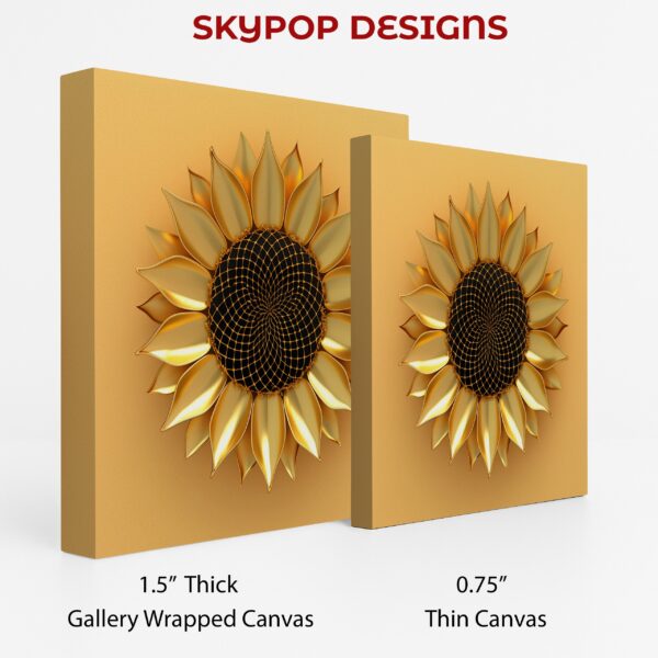 Golden Sunflower Art