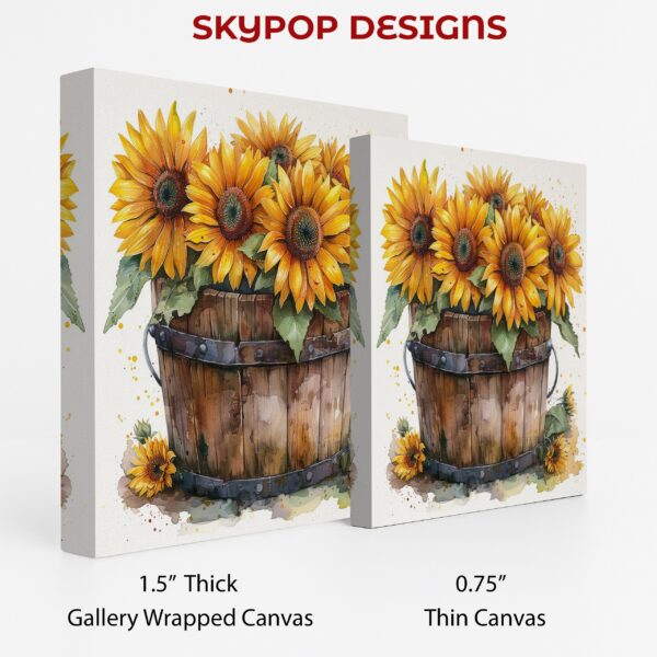 Sunflower Bucket Art