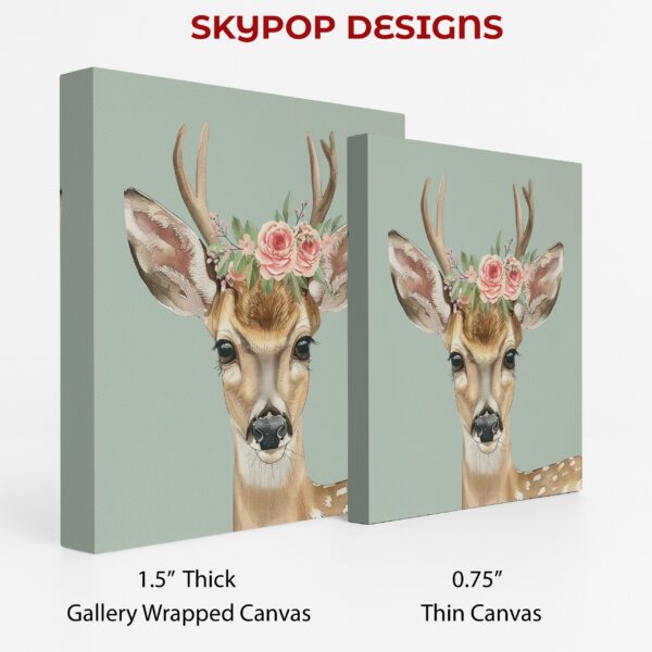 Deer with Roses Art