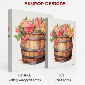 Roses in Barrel Art