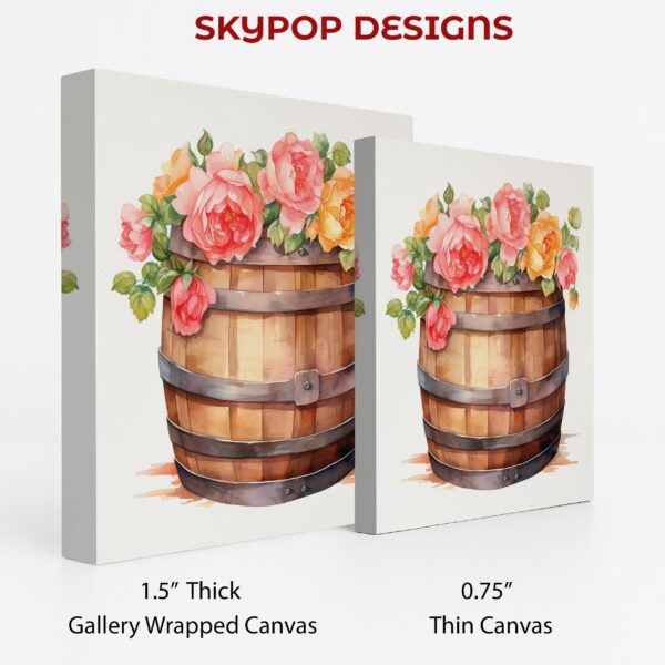 Roses in Barrel Art