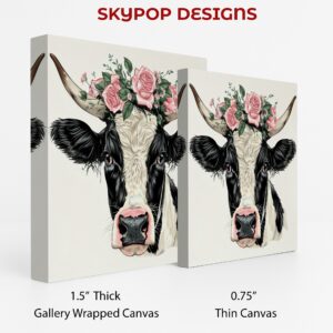 Highland Cow Rose Art