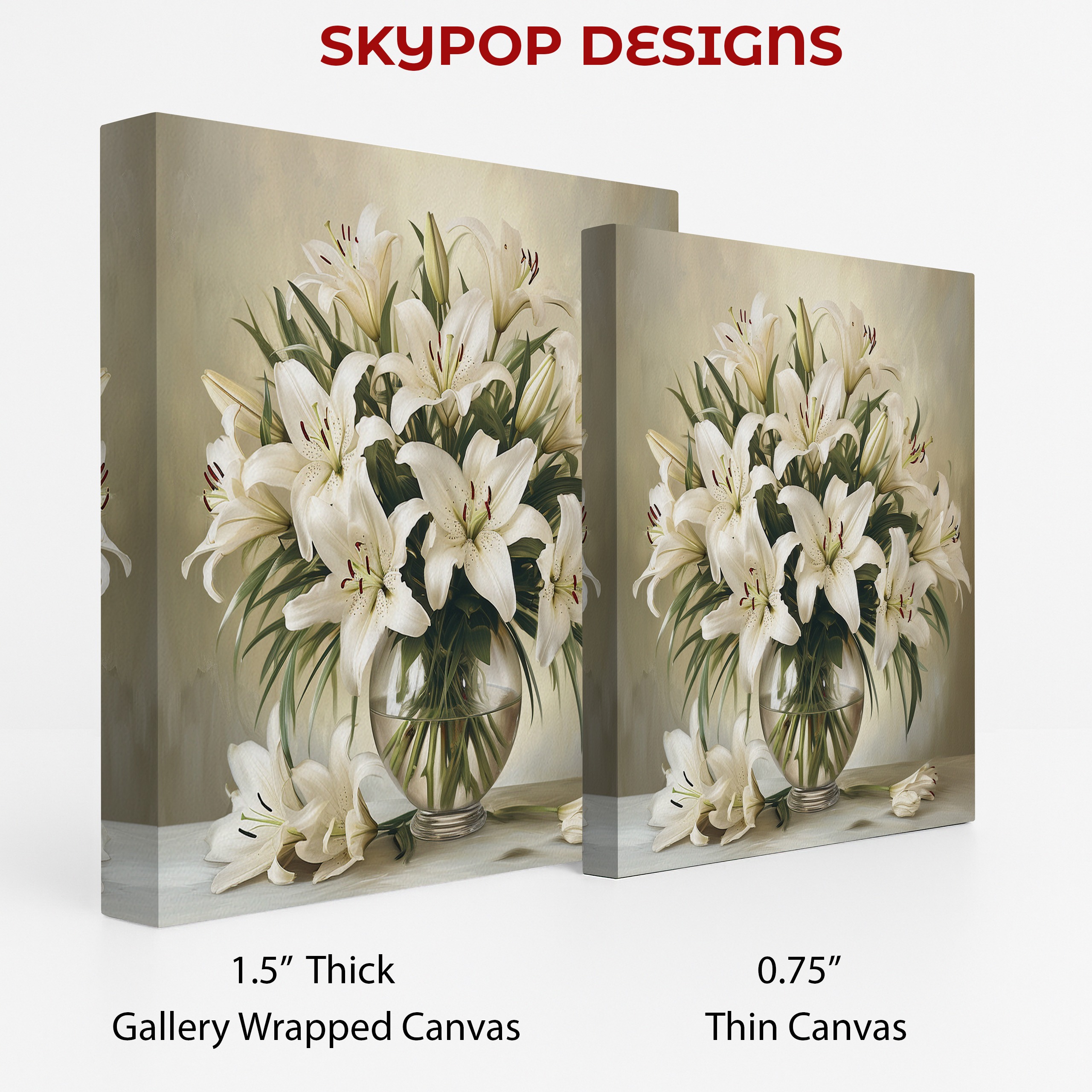 2.jpg White Lily Bouquet Art