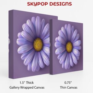 Lavender Daisy Bloom Art