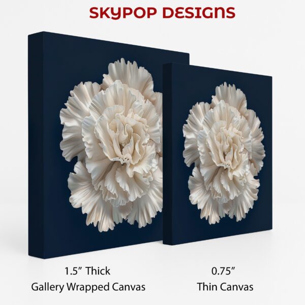 White Carnation Flower Art