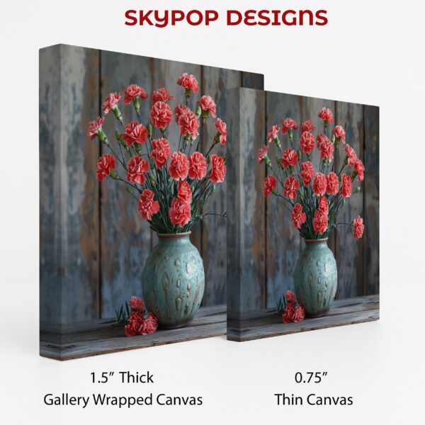 Carnation Vase Art