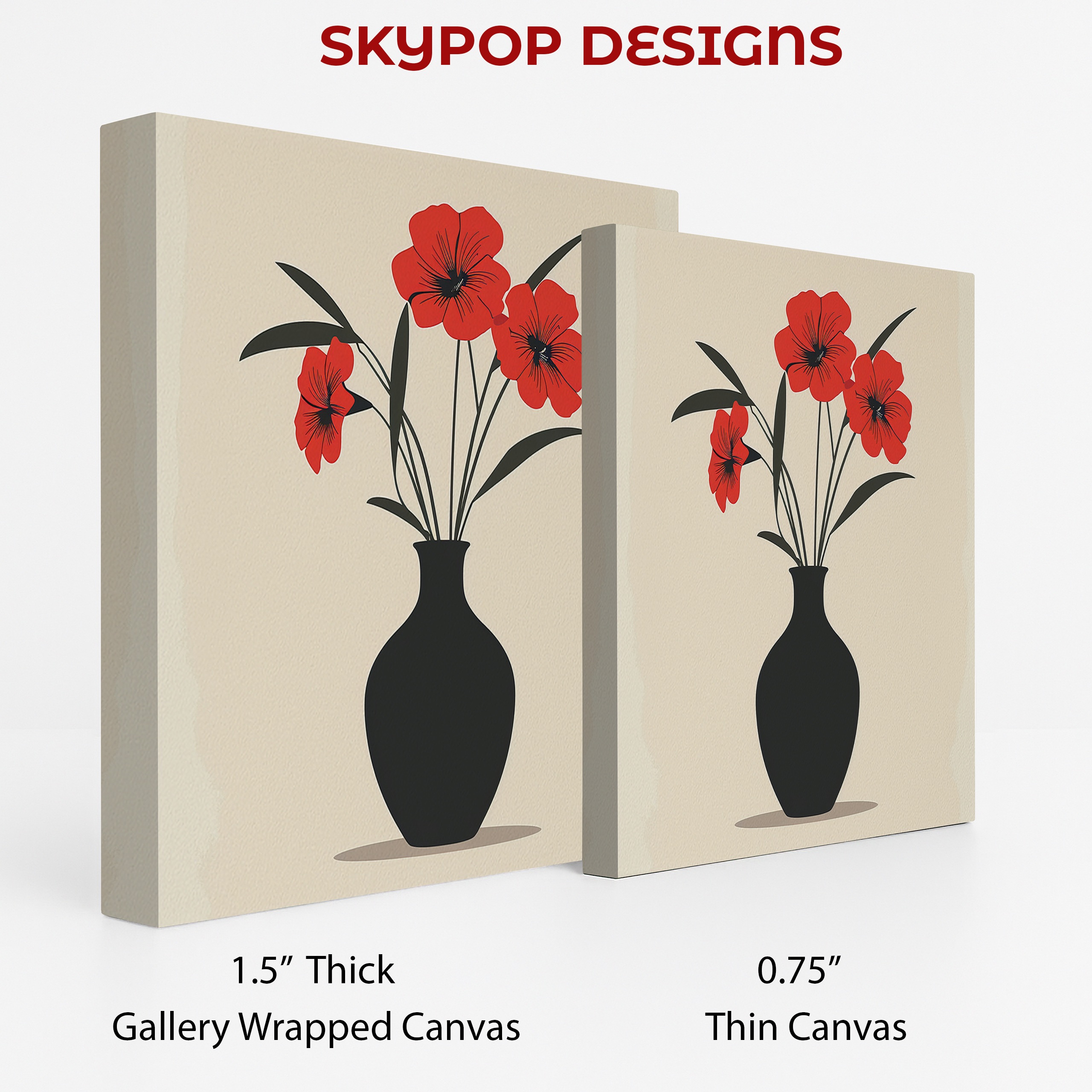 2.jpg Red Petunia Vase Art