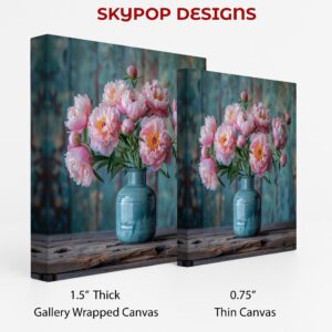 Pink Peonies Vase Art