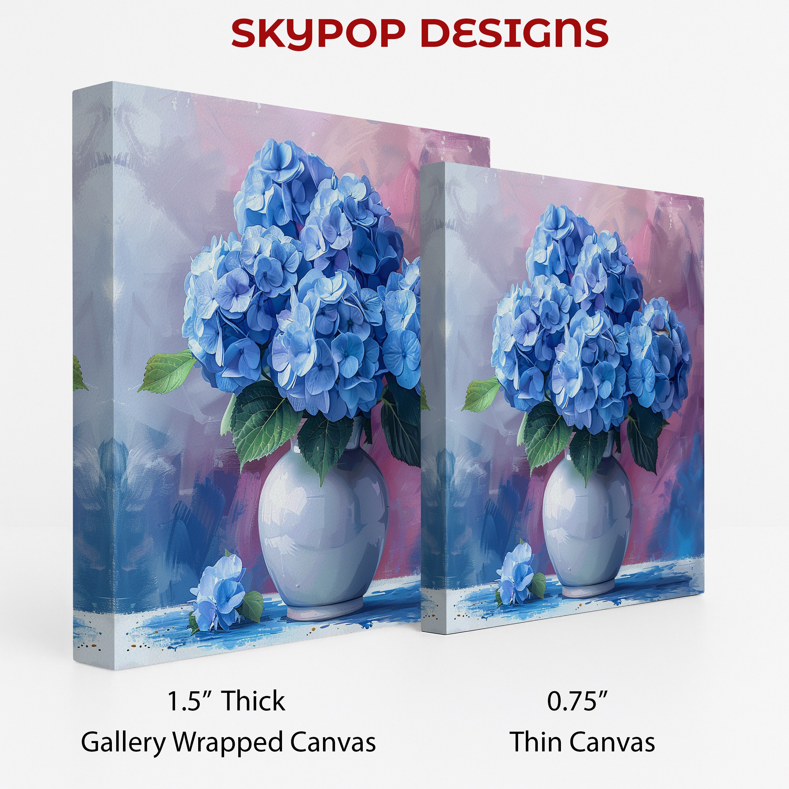 2.jpg Blue Hydrangea Blooms Art