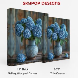 Blue Hydrangea Vase Art
