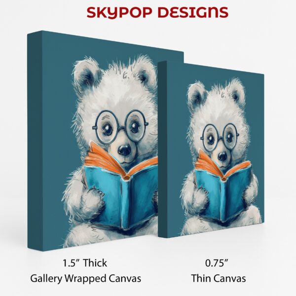 Bear Reading Book Art