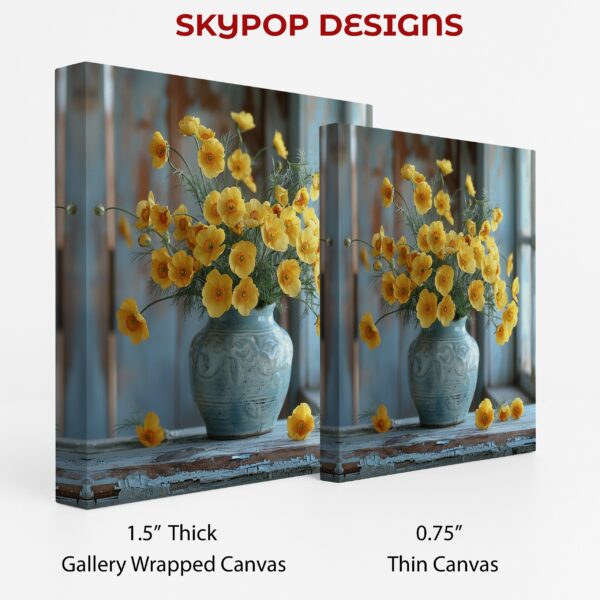 Yellow Poppy Flower Art
