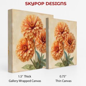 Zinnia Flowers Art