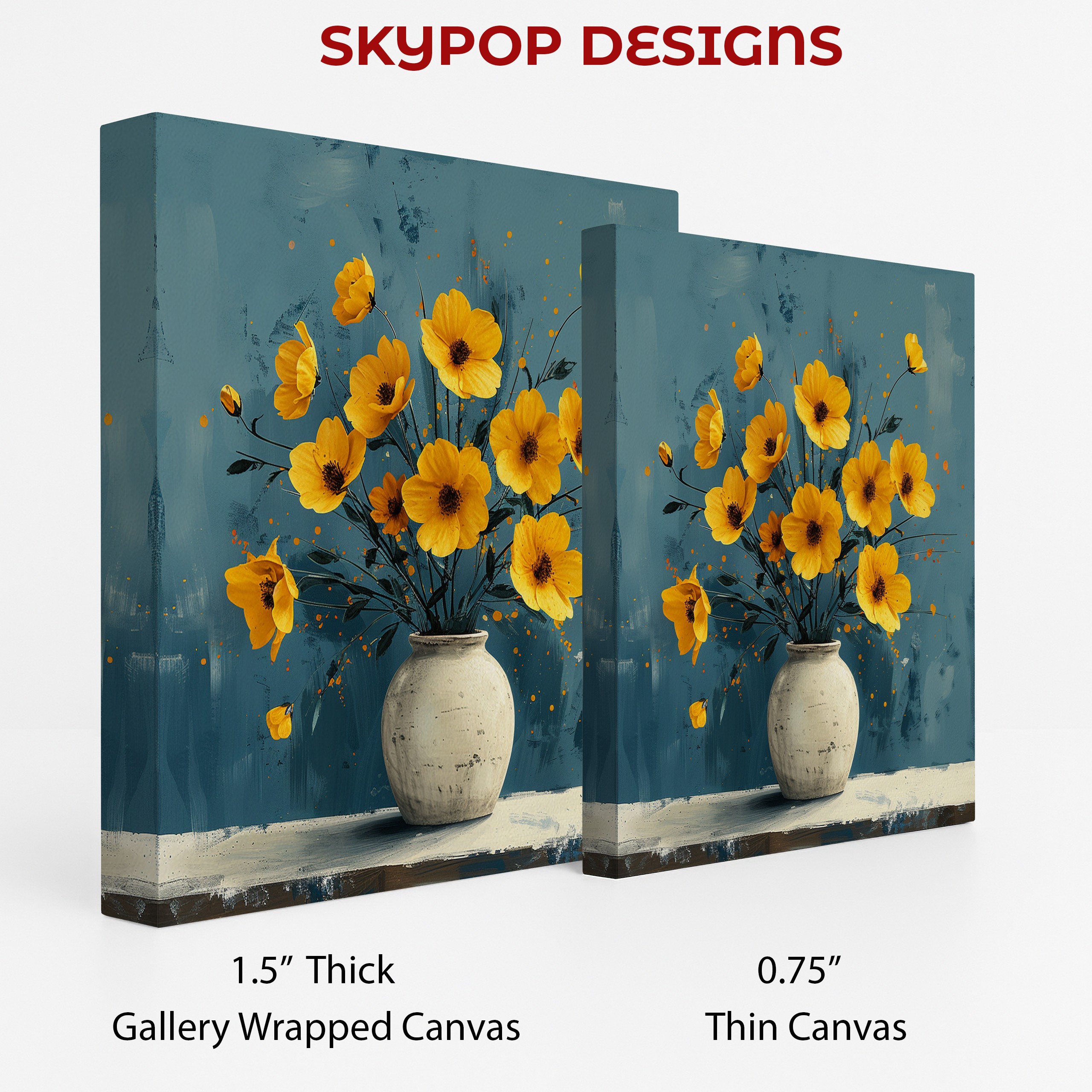 2.jpg Yellow Cosmos Flower Art