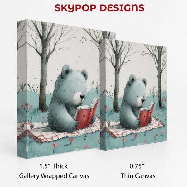 Bear Reading Book Art