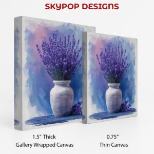 Lavender Fields Vase Art