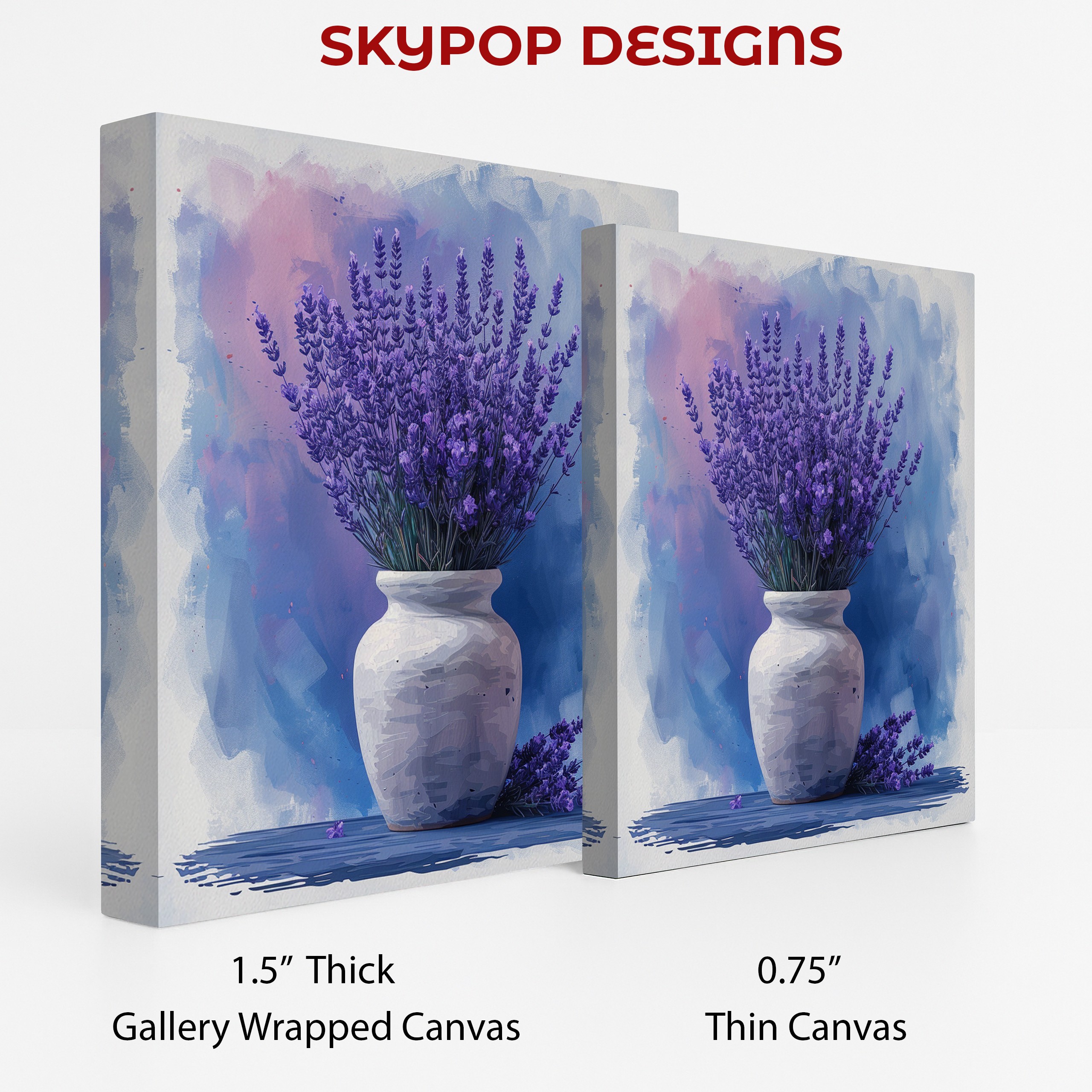 2.jpg Lavender Fields Vase Art