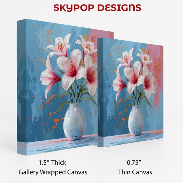 Lily Flower Vase Art
