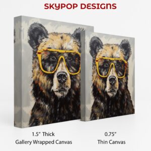 Hipster Bear Art