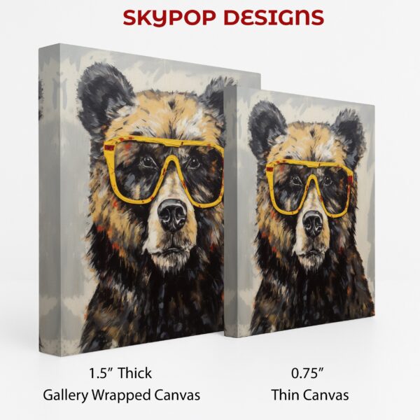 Hipster Bear Art