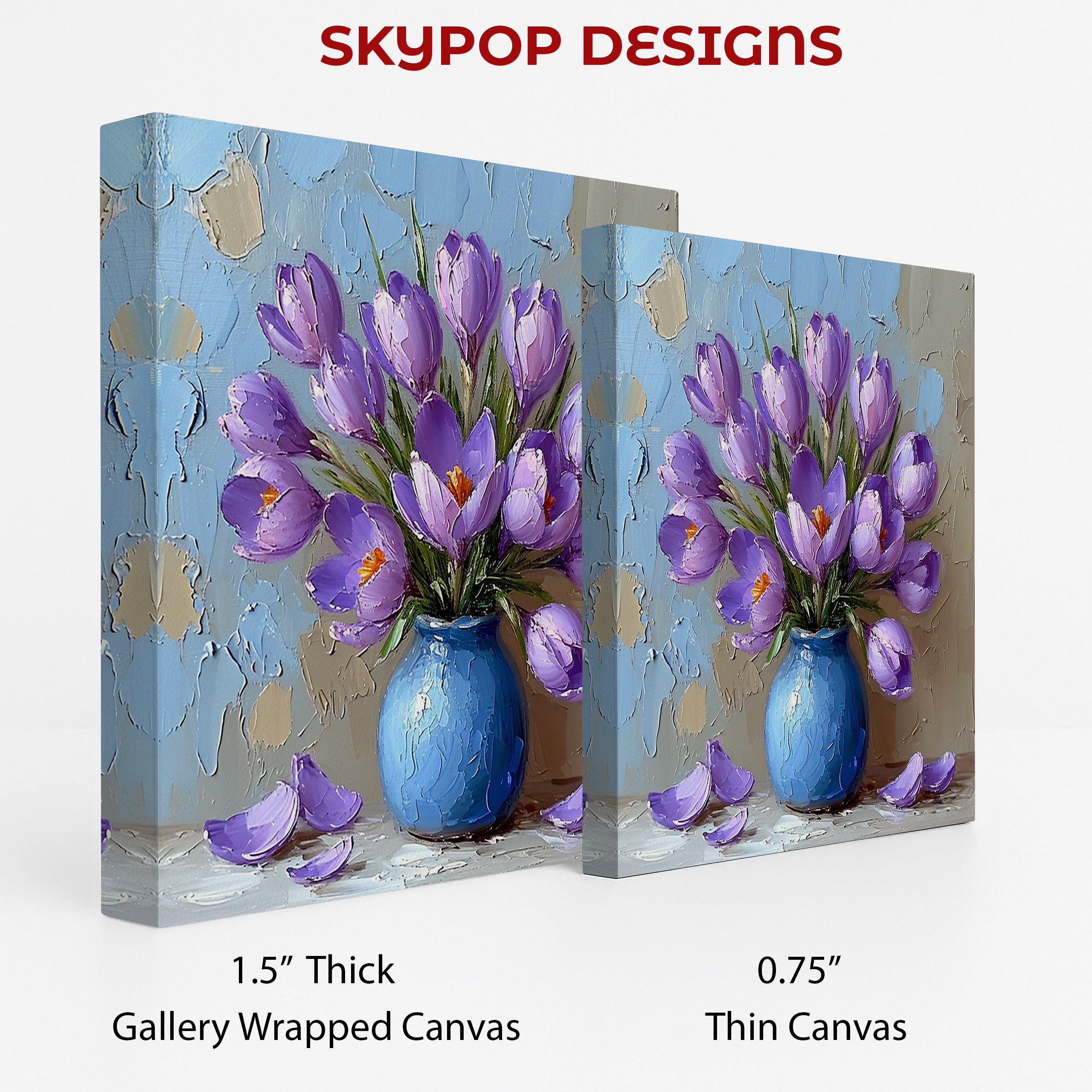 2.jpg Purple Crocus Vase Art