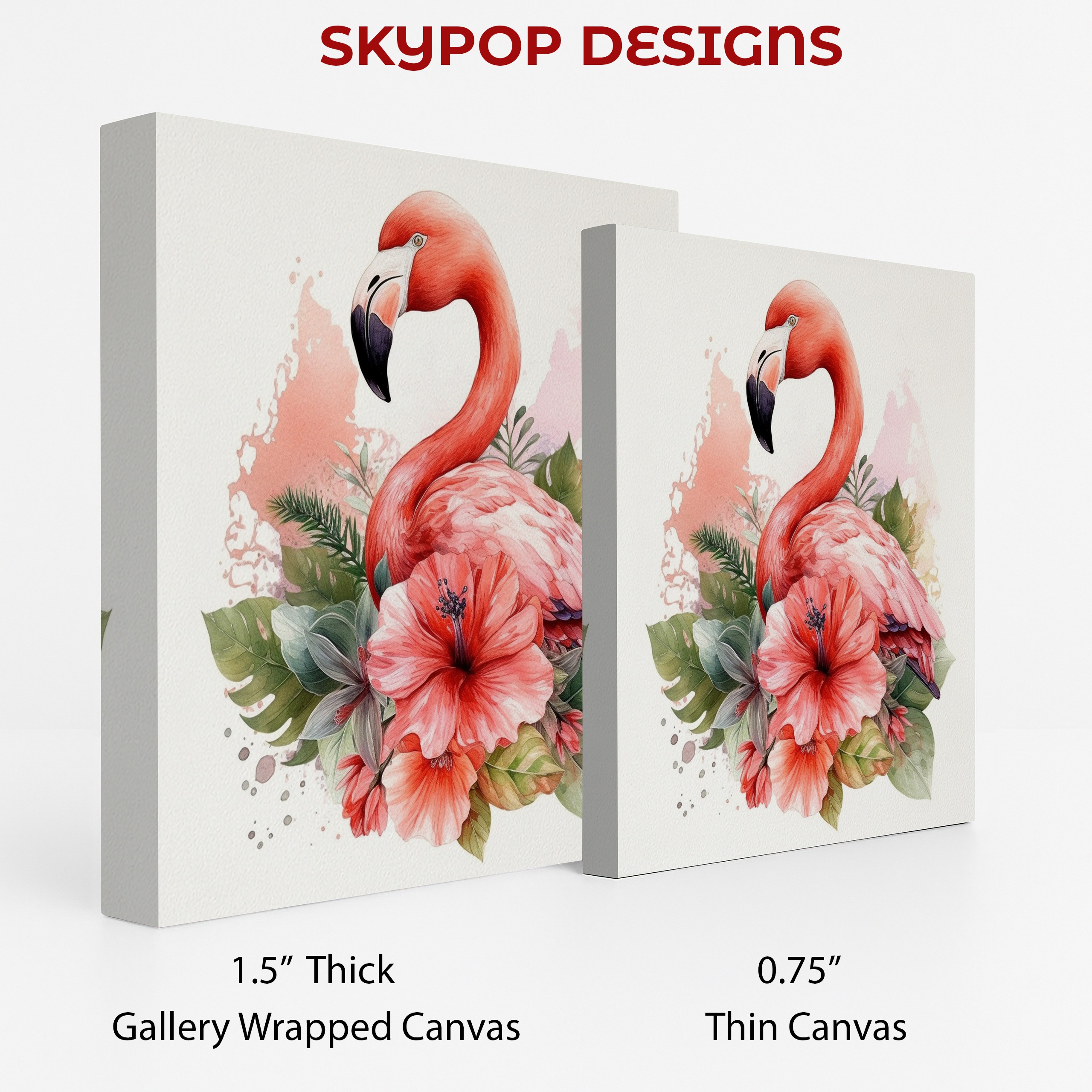 2.jpg Flamingo Flower Paradise Art